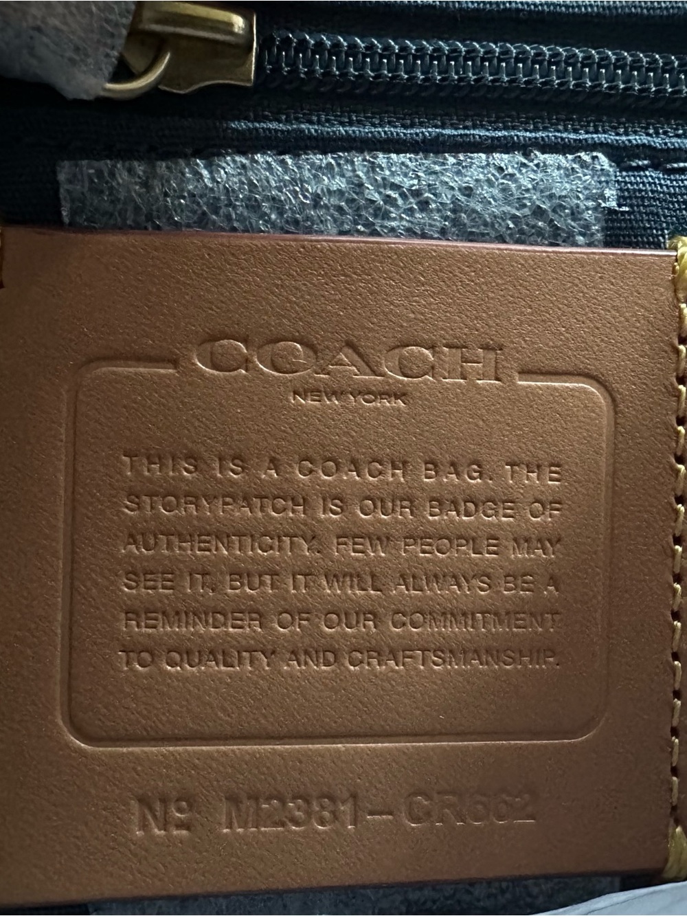 Authentic COACH Cassie 19 Crossbody in Indigo Denim CR662 | NWT - Picture 5 of 16